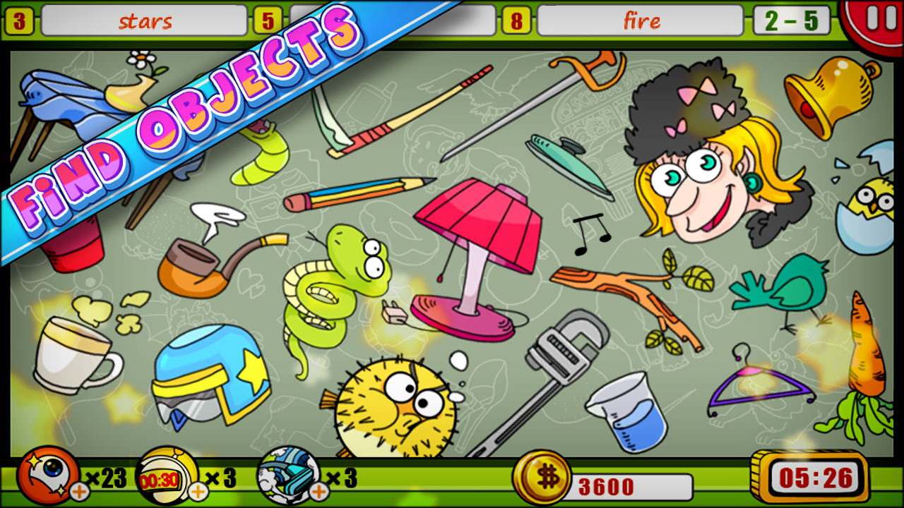 Игра Find Objects для планшетов на Android