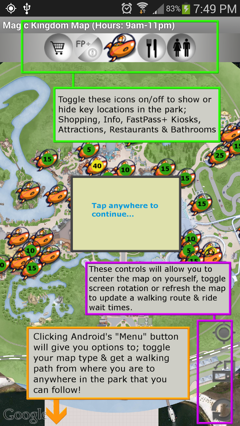 Map for Disney World - Full Screen 3