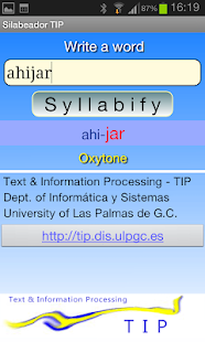 Syllabifier - TIP Screenshots 0