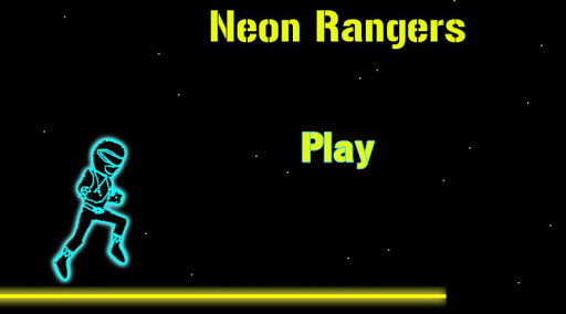 Neon Rangers Run Jump Game