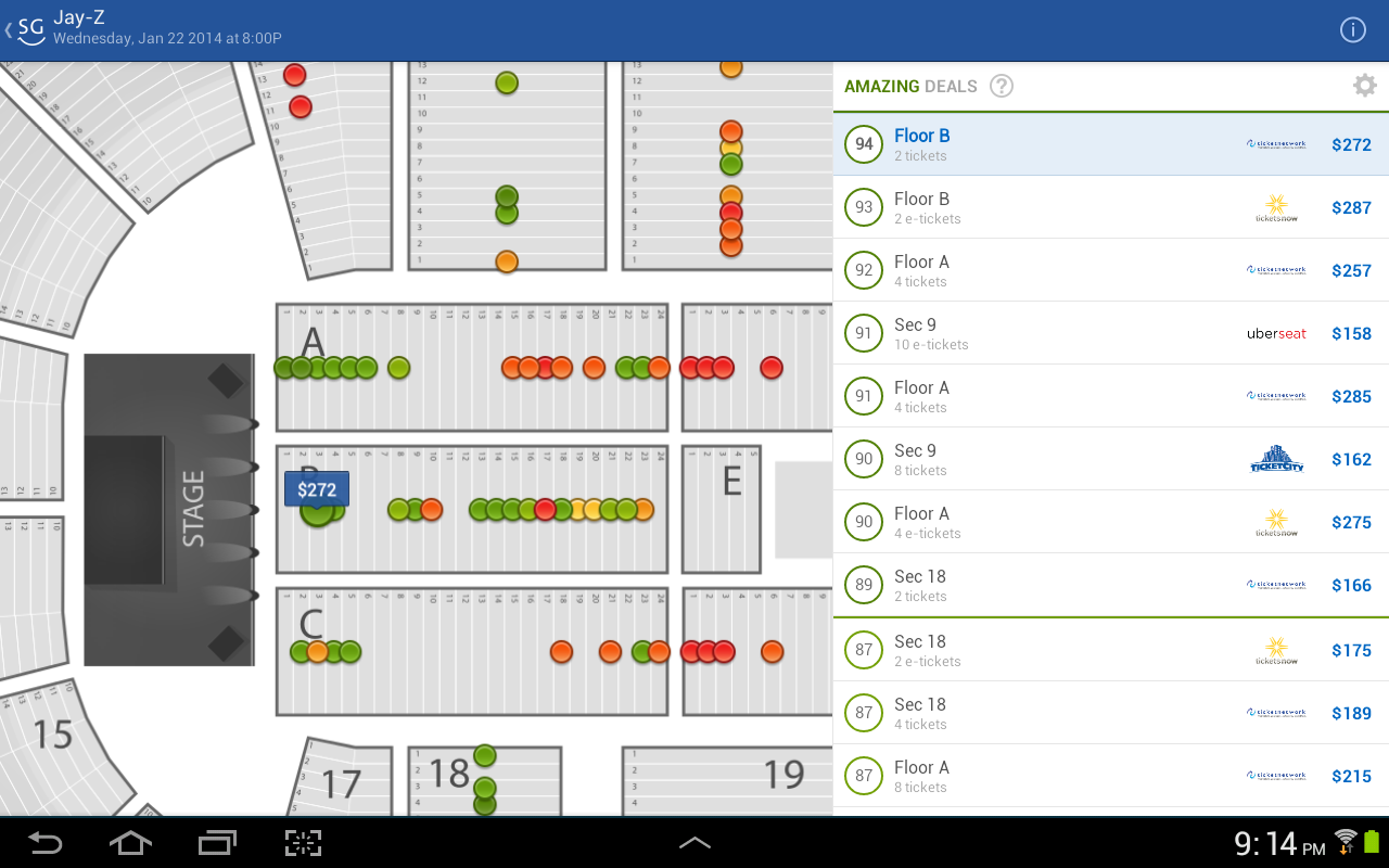 SeatGeek Event Tickets screenshot