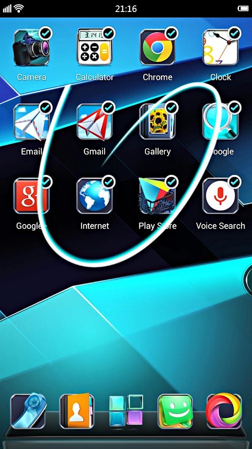 Next Launcher 3D Shell Lite - screenshot