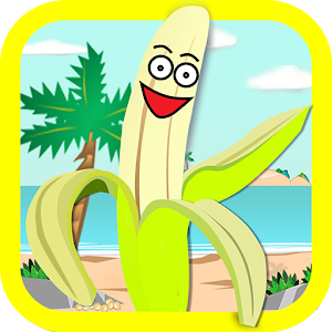 Banana Jump. Игра прыгания на банан баклажан.