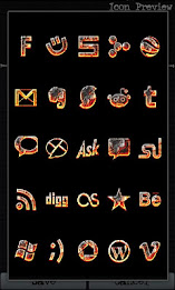 Icon Creator Scorched ADW/Nova poster 3