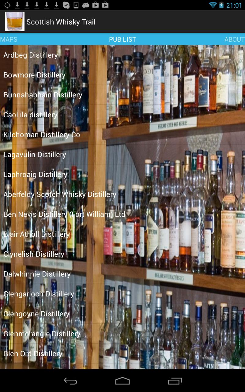 Scottish Whisky Trail Screen 3