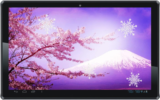 【免費個人化App】Winter Snow Sakura LWP-APP點子