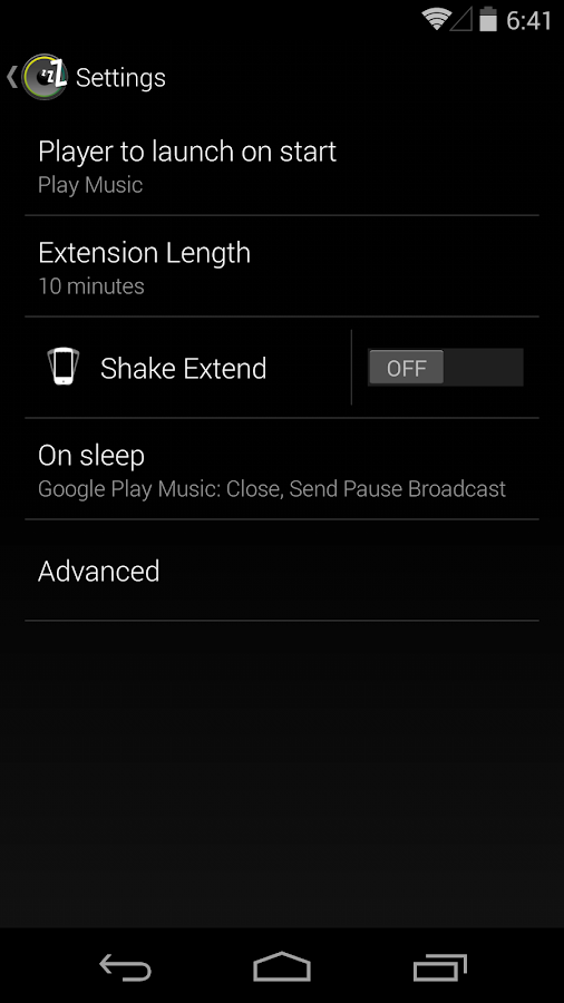    Sleep Timer (Turn music off)- screenshot  