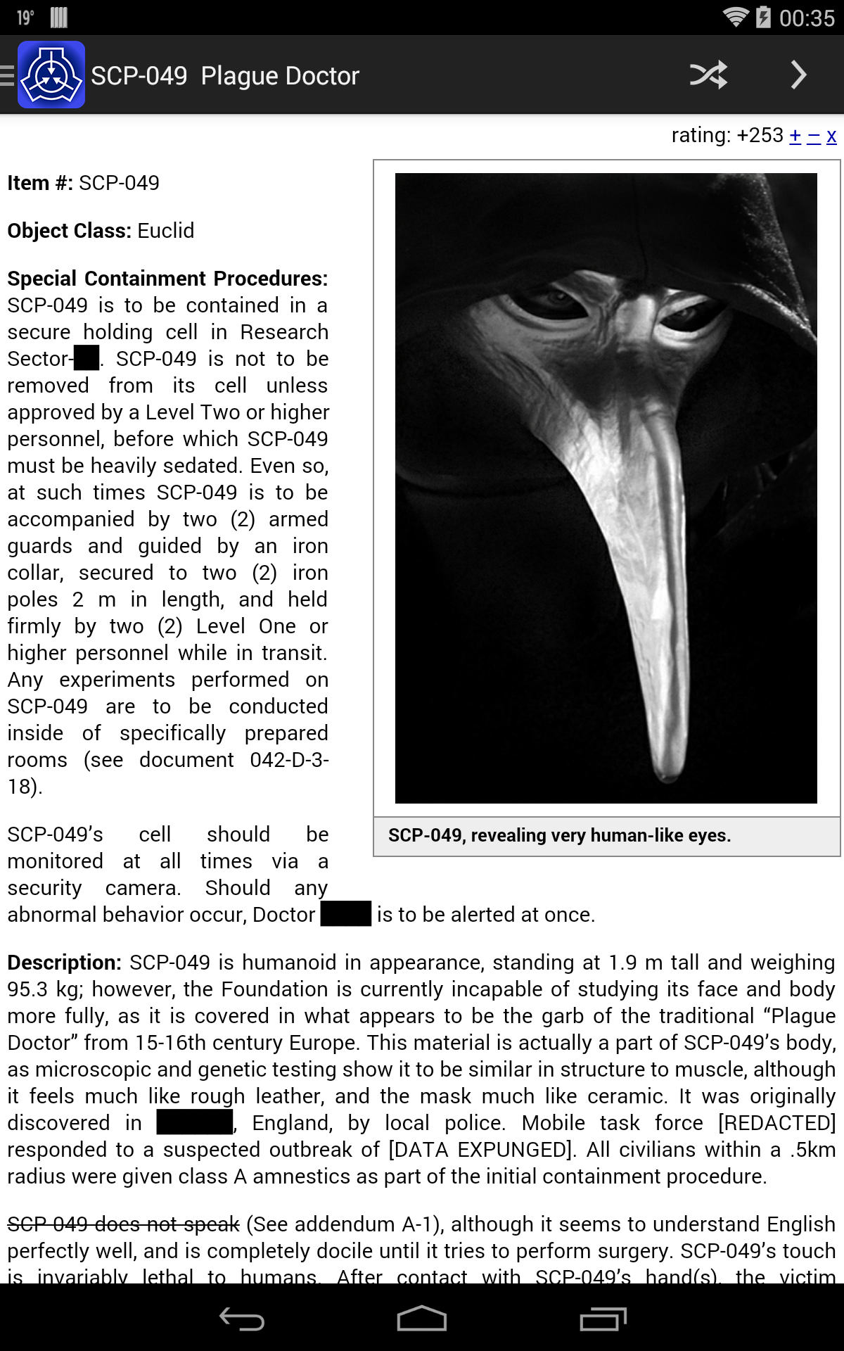 Android application The SCP Foundation Online nn5n screenshort