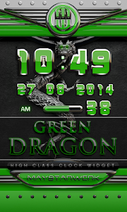 dragon digital clock green v2.70
