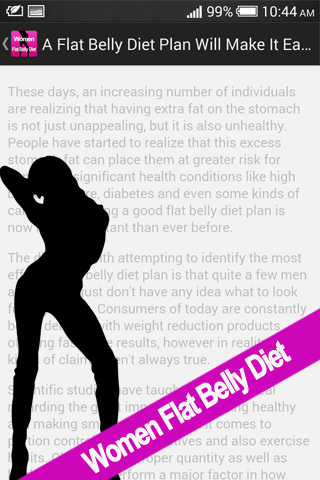 【免費健康App】Women Flat Belly Diet-APP點子