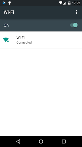 Wi-Fi settings shortcut