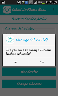 Schedule Phone Backup Screenshots 1