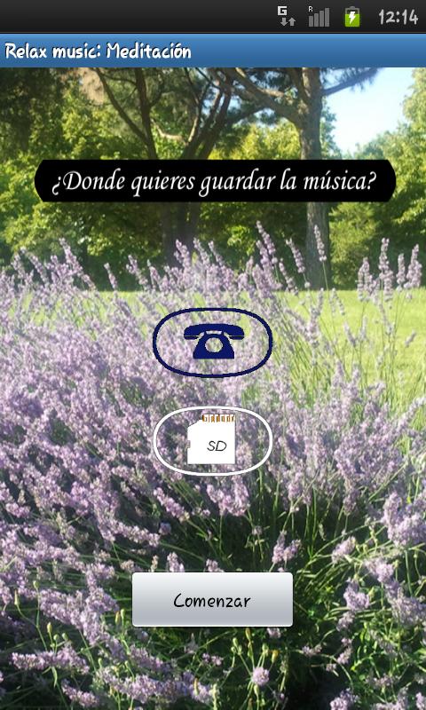 Android application Relax Music: Meditation screenshort