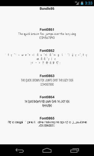 Fonts for FlipFont 86