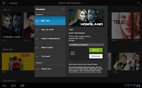 XFINITY TV Go (was Player) - screenshot thumbnail