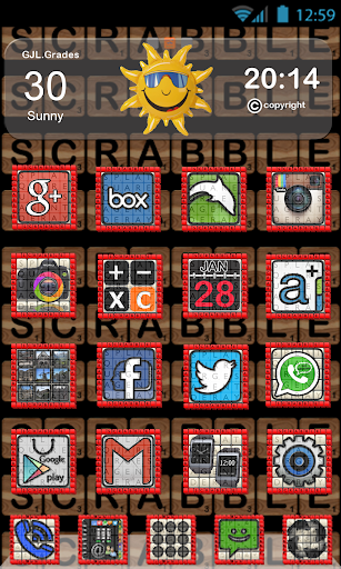 GLE theme Scrabble