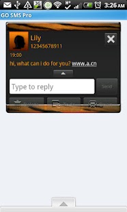GO SMS - Tiger Drama Screenshots 4