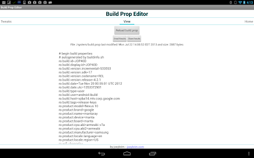 Build Prop Editor - screenshot thumbnail