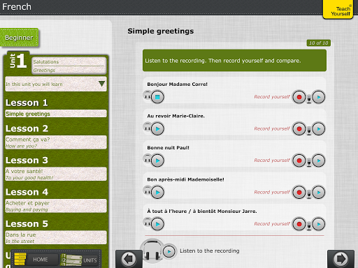 【免費教育App】French: Teach Yourself Pro-APP點子