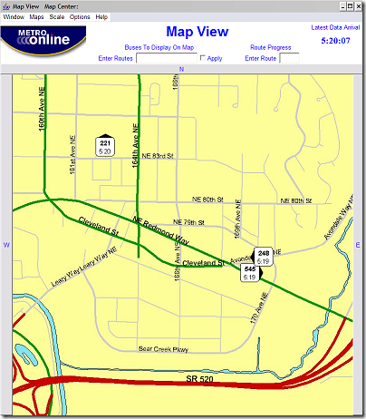 Metro Tracker Map View