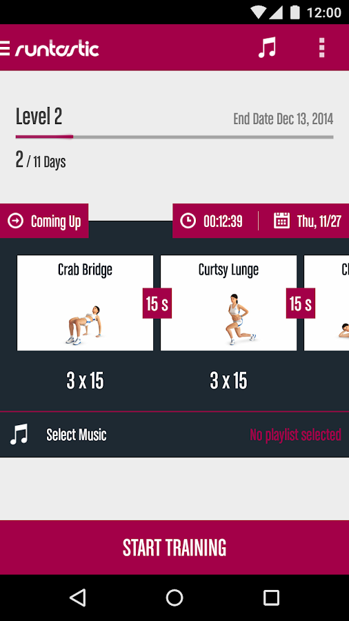    Runtastic Butt Trainer Workout- screenshot  