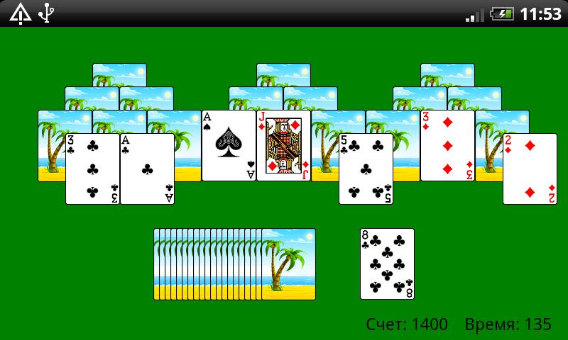 Classic Tri Peaks HD Screen 1