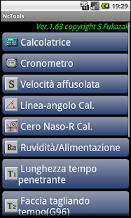 Screenshot dell'applicazione Android NcTools