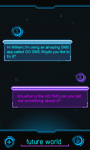 GO SMS PRO FUTUREWORLD THEME