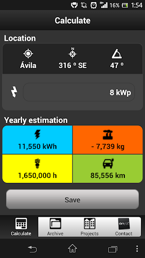 Photovoltaic Estimation App