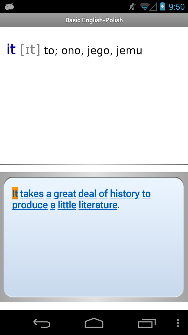 Polish&lt;-&gt;English Berlitz Screen 3