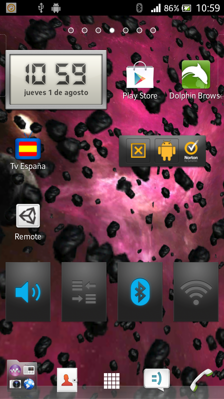 Android application GYROS 3D SPACE PARALLAX LWP screenshort