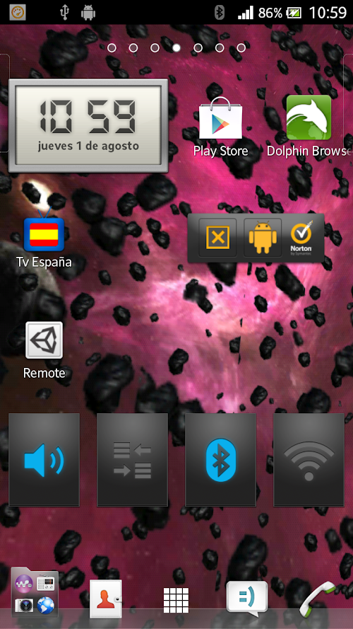 Android application GYROS 3D SPACE PARALLAX LWP screenshort