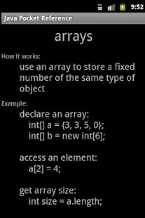 Lastest Java Pocket Reference APK for Android
