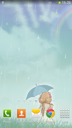 雨の日の少女ライブ壁紙のおすすめ画像4
