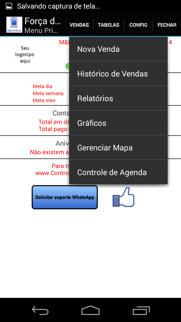Força de Vendas Sales PRO Screen 2