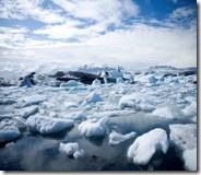 Clouds and Ice Chunks