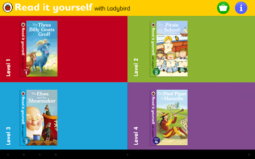 Android application Ladybird: Read it yourself screenshort