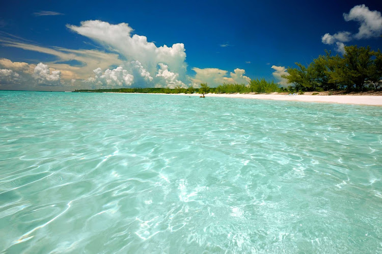 Cruise the Bahamas and spend a day swimming, sunning and snorkeling at the beautiful beaches at Half Moon Cay.