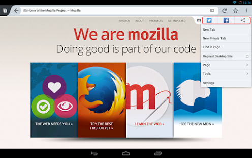 Firefox Browser for Android - screenshot thumbnail