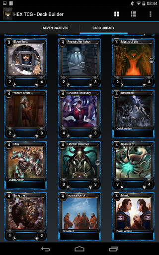 Hex TCG - Deck Builder