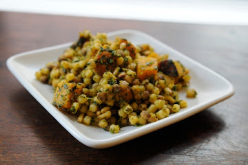 Fregola Sarda with Caramelized Squash and Charmoula