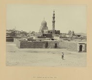 Gezicht op de moskee en het mausoleum van sultan al-Ashraf Qaitbey, Caïro