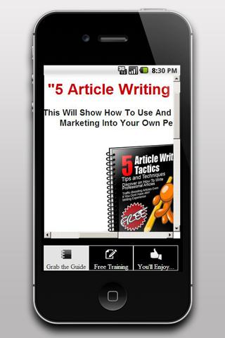 5 Article Writing Tactics
