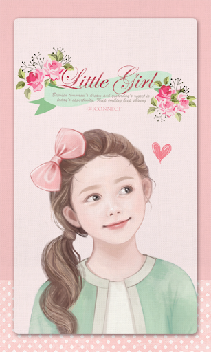 Little Girl go launcher theme