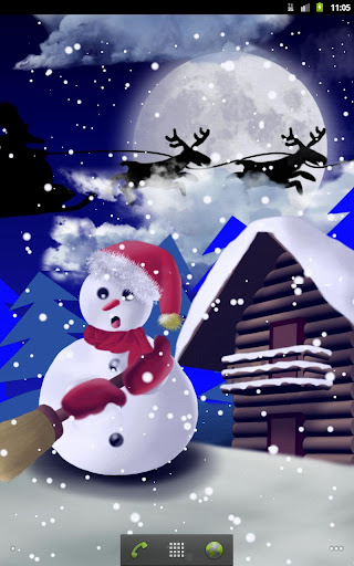 Christmas Snowman - Wallpaper