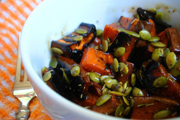 4th of July Honey Sweet Potato Poblano Salad