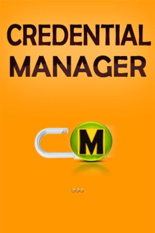 CREDENTIAL MANAGER - password