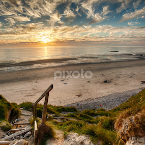 And it was a smasher! by Nat Parnell - Landscapes Beaches
