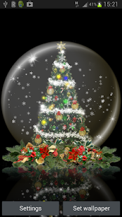 Snow Globe Christmas Tree LWP(圖2)-速報App