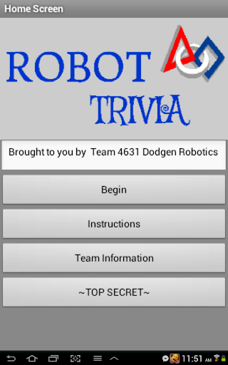 Robot Trivia